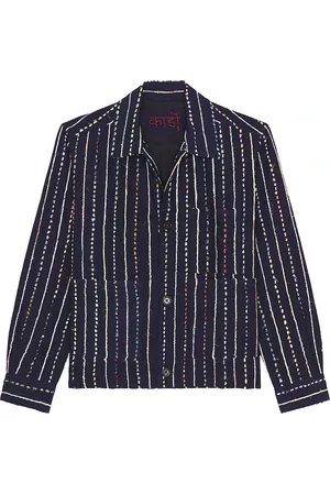 Kardo Bodhi Shirt in Paiwand 12 Indigo - Navy. Size L (also in M, S, XL/1X).