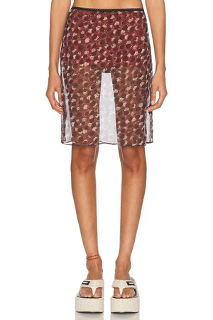 SIEDRES For Fwrd Ashinas Mini Skirt in Multi - Brown. Size 36 (also in 38).