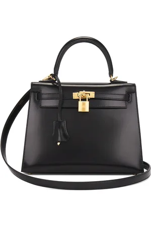 Hermès B Stamp Kelly 25 Handbag in Black - Black. Size all.
