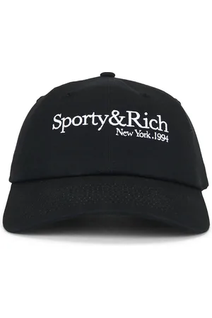 Sporty & Rich New York Hat in Faded Black - Black. Size all.