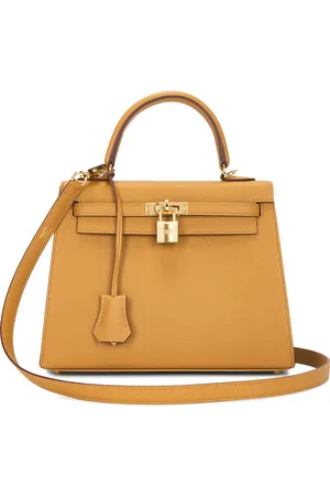 Hermès Epsom Kelly 25 Handbag in Sesame - Tan. Size all.