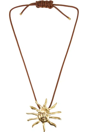 Cult Gaia Leo Necklace in Antique Brass - Metallic Gold. Size all.