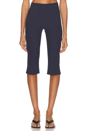 Alfie Capri Pant in Blueberry - Navy. Size L (also in M, S, XS).