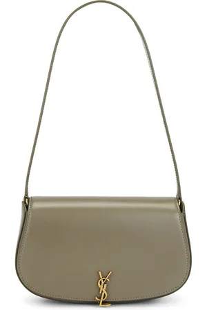 Saint Laurent Mini Shoulder Bag in Strong Moss - Olive. Size all.