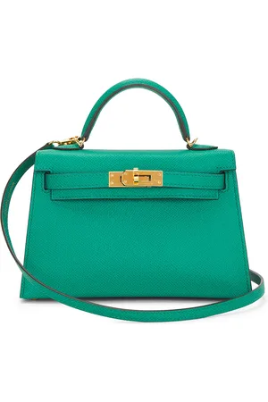 Hermès Veau Epsom Kelly 20 Handbag in Vert Verone - Green. Size all.