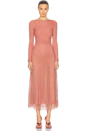 Alaïa Chain Dress in Corail - Coral. Size 34 (also in ).