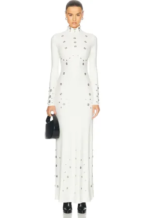 COPERNI Snaps Dress in White - White. Size 36 (also in ).