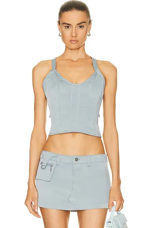 Miaou Valda Corset in Arona - Slate. Size XS (also in ).