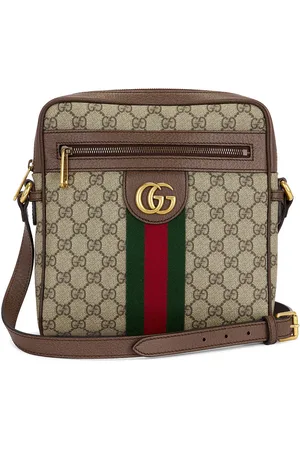 Gucci Ophidia Flat Messenger Bag in Beige - Beige. Size all.