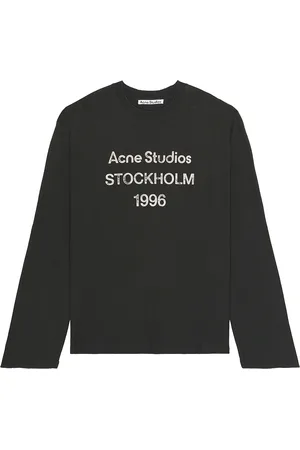 Acne Studios Edden Long Sleeve T-Shirt in Faded Black - Black. Size L (also in M, S, XL/1X).