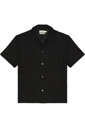 Frame Crochet Shirt in Black - Black. Size L (also in M, S, XL).