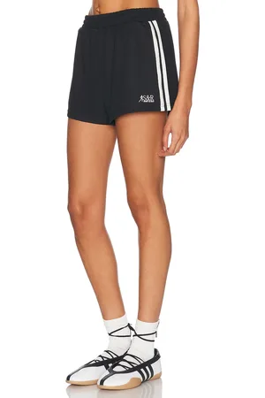Sporty & Rich Runner Roller Short in Black - Black. Size M (also in XS).