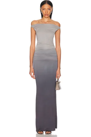 AYA MUSE Hali Dress in Gray Blue - Blue. Size S (also in ).