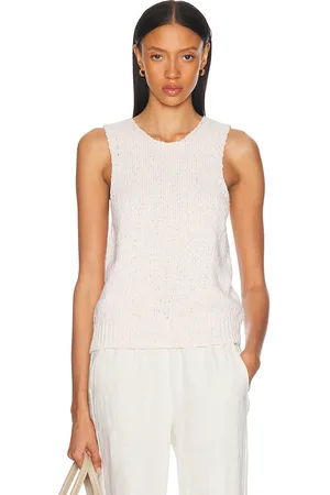 Rohe Knitted Halter Top in Off White - White. Size 42 (also in ).