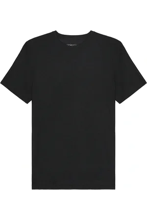 Beyond Yoga Always Beyond Crew Neck Tee 2.0 in Darkest Night - Black. Size L (also in M, S, XL/1X).