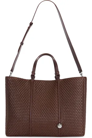 Jacquemus Le Cabas Marino Horizontal Tote in Dark Brown - Chocolate. Size all.