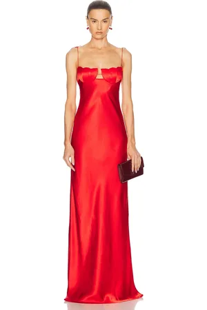 Anna October Tulip Maxi Dress in Red - Red. Size L (also in M).