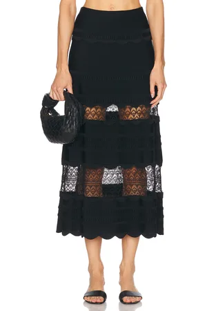 ALEXIS Jeannie Skirt in Black - Black. Size L (also in M, S, XS).