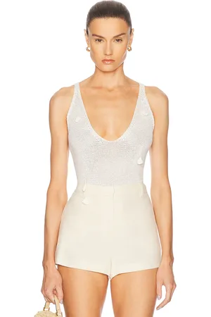 Anna October Lula Top in Ivory - Ivory. Size M (also in S, XS).
