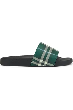 Burberry Furley Slide in Leaf IP Check - Green. Size 41 (also in 42, 43, 44, 45, 46).