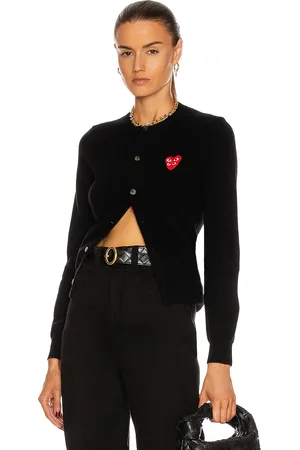 Comme des Garçons Cardigan in Black - Black. Size L (also in M, S, XS).