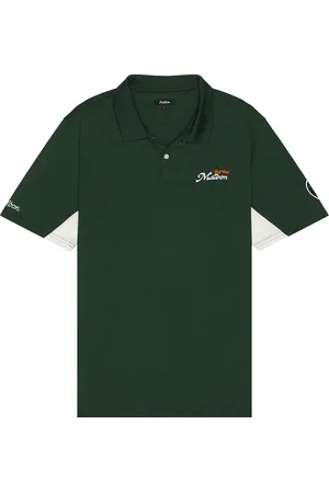 Malbon Golf X REVOLVE Par-Tee Polo in Evergreen & White - Green. Size L (also in M, S, XL/1X).