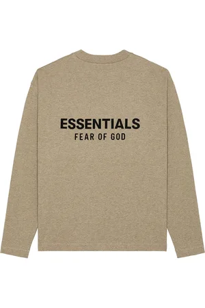 FEAR OF GOD Classic Fit Long Sleeve Tee in Homestead Heather - Neutral. Size L (also in M, S, XL, XS, XXL).