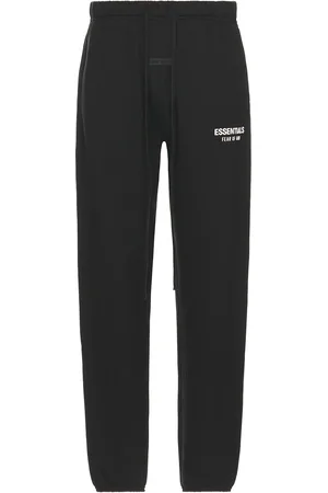 FEAR OF GOD Classic Fit Fleece Sweatpant in Jet Black - Black. Size L (also in M, S, XL, XXL).