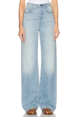 GRLFRND Brooklyn High Rise Straight in York Blvd - Blue. Size 23 (also in 24, 25, 26, 27, 28, 29, 30, 31, 32).