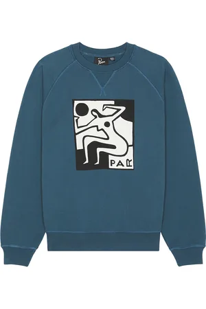 By Parra Ball Sports Crew Neck Sweatshirt in Dark Blue - Blue. Size L (also in M, S, XL/1X).