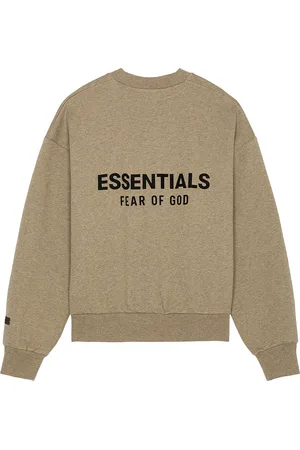 FEAR OF GOD Classic Fit Fleece Crew Neck Sweatshirt in Homestead Heather - Neutral. Size L (also in M, S, XL, XS, XXL).