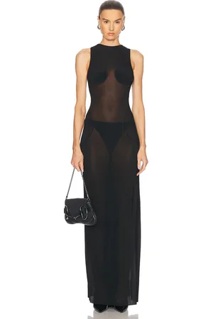 Jean Paul Gaultier Long Dress in Black - Black. Size L (also in M, S, XS).
