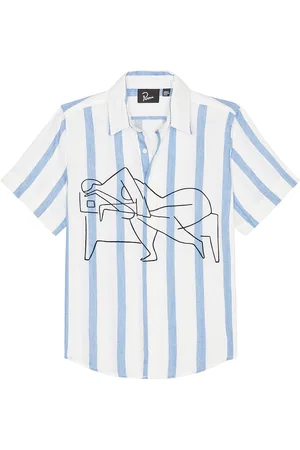 By Parra Sleep Now Short Sleeve Shirt in Blue - Blue. Size L (also in M, S, XL/1X).