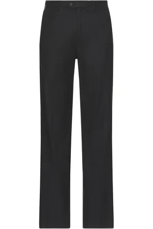 CLUB MONACO Herringbone Linen Suit Trousers in Jet Black - Black. Size 30 (also in 31, 32, 33, 34, 36).