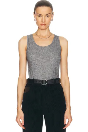 Loulou de Saison Alicudi Tank Top in Grey Melange - Grey. Size M (also in ).