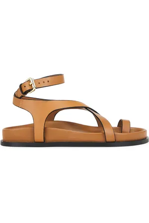A.Emery Jalen Slim Sandal in Deep Tan - Tan. Size 35 (also in 36, 37, 38, 39, 40, 41).