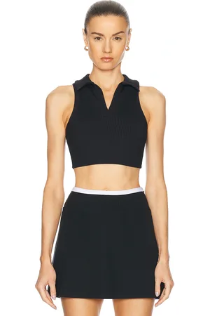 YEAR OF OURS Ribbed Gabriella Bra in Black - Black. Size L (also in M, S, XS).