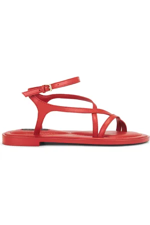 A.Emery Edna Sandal in Cherry - Red. Size 35 (also in 36, 37, 38, 39, 40, 41).