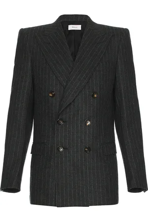 Bally Double Breasted Blazer in Grey Melange - Grey. Size 50 (also in ).