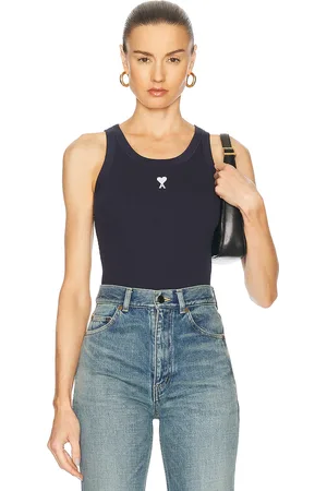 Ami Adc Tank Top in Night Blue - Navy. Size M (also in ).
