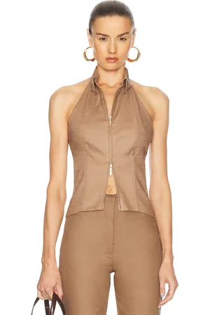Cult Gaia Jill Top in Monte - Brown. Size 8 (also in ).