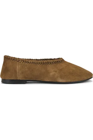 A.Emery Park Flat in Hazel Suede - Olive. Size 35 (also in 36, 37, 38, 39, 40).