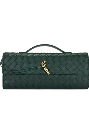 Bottega Veneta Long Clutch in Emerald Green - Dark Green. Size all.