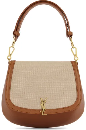 Saint Laurent Top Handle Bag in Desert Dust & Brick - Taupe. Size all.