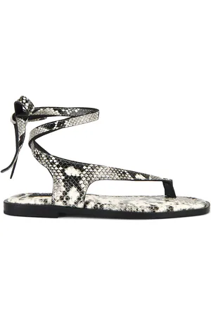 A.Emery Heidi Sandal in Eggshell Snake - Ivory. Size 35 (also in 36, 37, 38, 39, 40, 41).