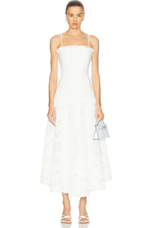 ALEXIS Maitland Dress in White - White. Size L (also in M, S, XS).