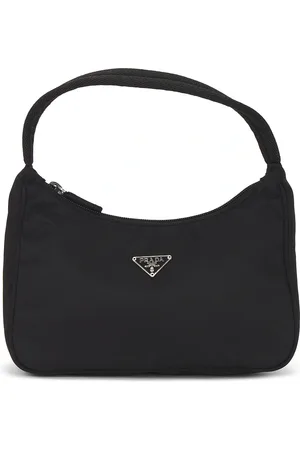 Prada Mini Tessuto Sport Hobo Bag in Black - Black. Size all.