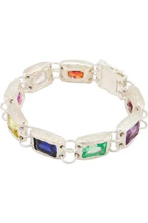 Bleue Burnham Rose Bracelet in Multi - Metallic Silver. Size M (also in ).