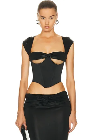 DI PETSA Hades Corset Top in Black - Black. Size L (also in ).