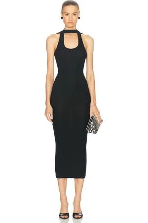 COPERNI Long Ribbed Dress in Black - Black. Size S (also in ).